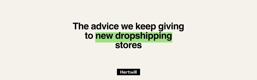 The advice we keep giving to new dropshipping stores